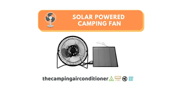 solar powered camping fan