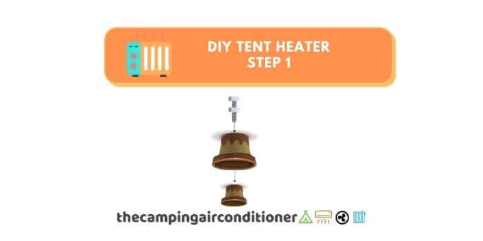 tent heater diy - step 1