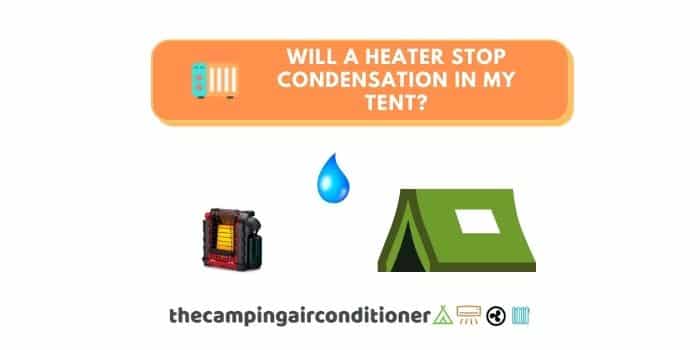 will a heater stop condensation in my tent