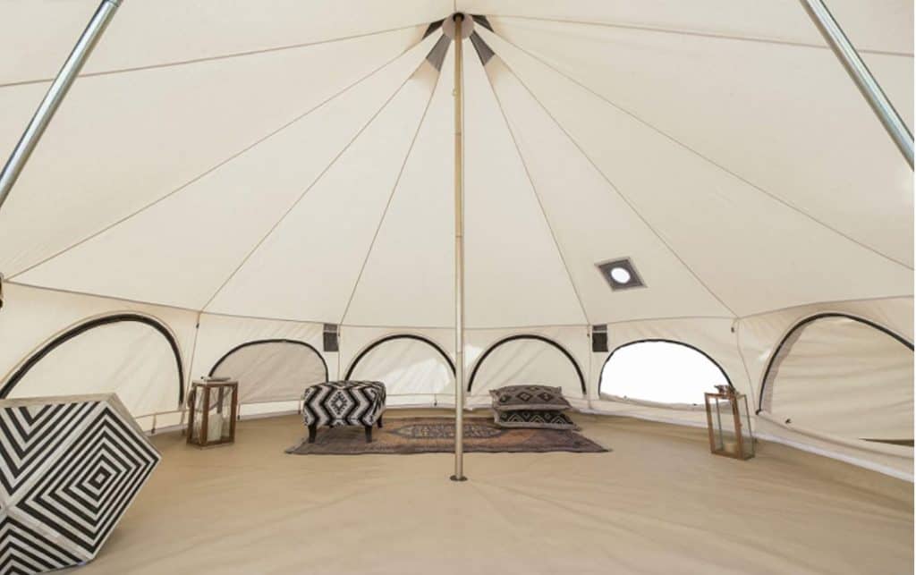 whiteduck avalon bell tent - interior