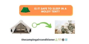 is it safe to sleep in a moldy tent