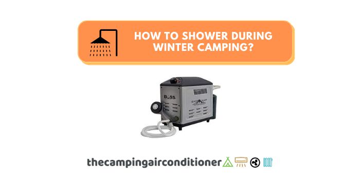 How to shower during winter camping